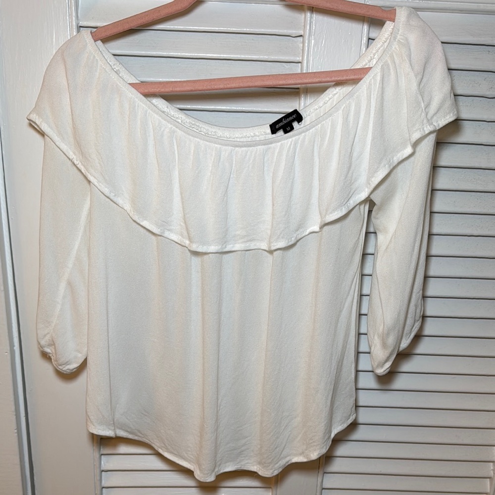 Elegant Off-White Women's Top